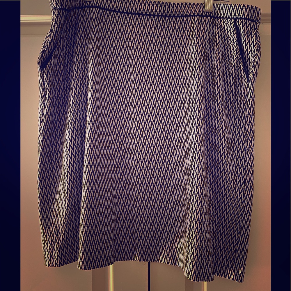 Black & White Chevron Skirt